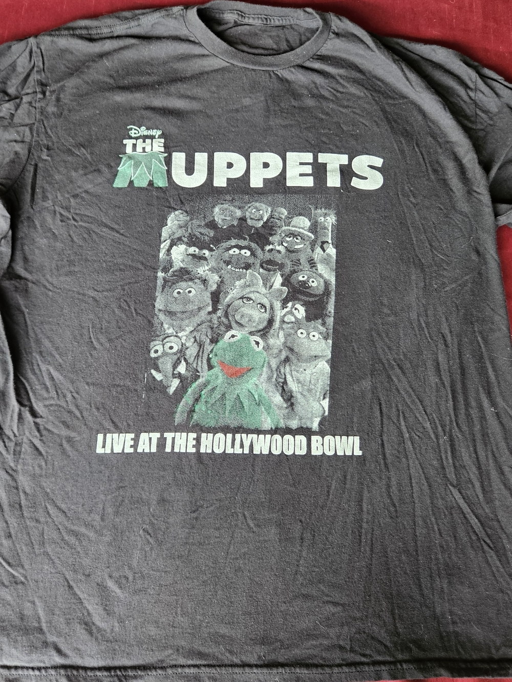 Disney Jim Henson MUPPETS Live Hollywood Bowl LA Vintage Shirt Large 2017 RARE